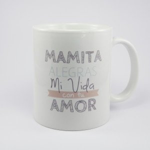 Taza de ceramica con mensaje